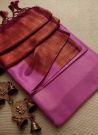 Elegant Pink Soft Silk Weaving Kubera Pattu Saree